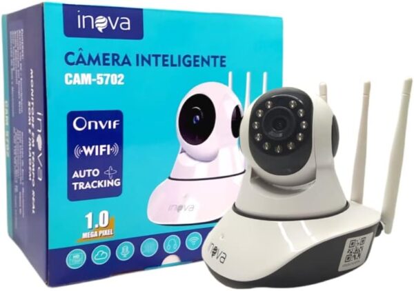 51HkDMjTmUL._AC_SL1000_.jpg Câmera inteligente Wireless IP infra HD 1.0 megapixel 3 antenas onvif Auto Tracking