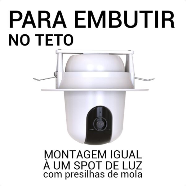 Suporte para Embutir no Teto para Câmeras Intelbras iM4, iM4 C, iZC 1004