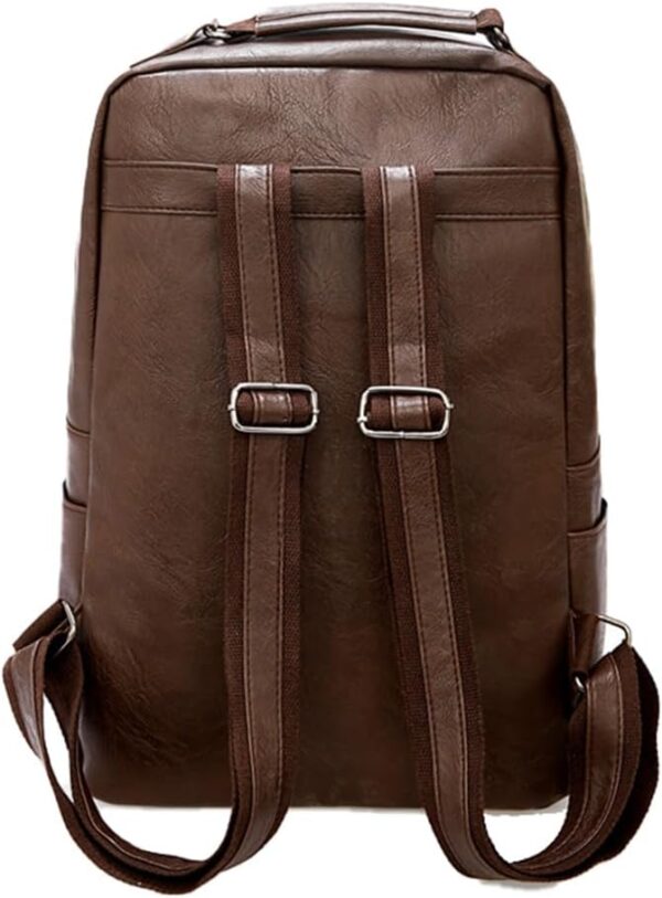 51JWQ7VNHRL._AC_SL1000_.jpg Mochila Para Notebooks E Trabalho Executiva - Material Couro, Espaco Para Até Notebook 16", Estilo Sofisticado, Multi Bolsos, Resistente a Chuva