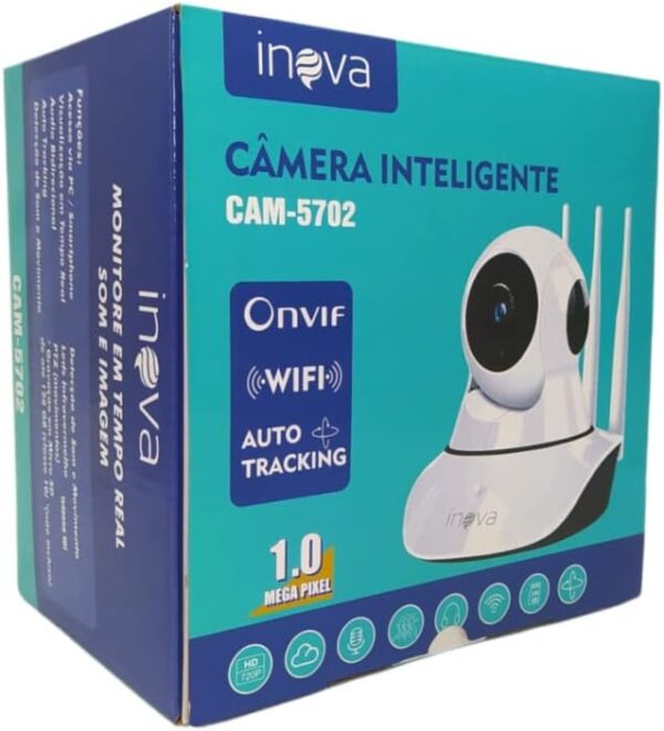 51JfVfxfpxL._AC_SL1000_.jpg Câmera inteligente Wireless IP infra HD 1.0 megapixel 3 antenas onvif Auto Tracking