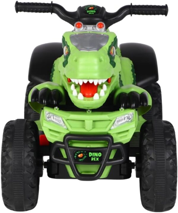 Quadriciclo Elétrico Infantil Marcha Frente/Ré Dino MaxiToys (Verde)