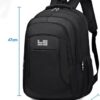 Mochila Urbana Preta LukeSports Notebook Multifuncional Unissex Resistente Lisa