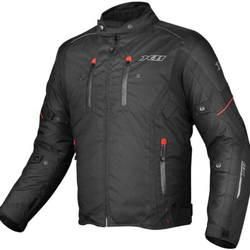 51MdXXNVFEL._AC_SL1000_.jpg Jaqueta X11 Iron 3 Impermeável Moto Motociclista Motoqueiro Cor:Preto C/ Vermelho;Tamanho:M