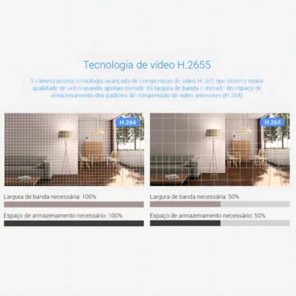 Kit 2 Cameras de Seguranca Wi-Fi C6N 1080p Full HD com Rotacao Pan-Tilt 360 Visao Noturna e Deteccao de Movimento