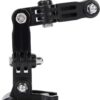 51PON98JuQL._AC_SL1001_.jpg Luqeeg Braço de Montagem para Capacete de Câmera Esportiva, Suporte Adesivo Curvo Ajustável para Xiaoyi, Adequado para Capacetes de Escalada Em Rocha, Motocicleta, Esqui, Beisebol, Material de