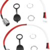 menolana Porta de carregamento para patinete elétrico substitui parte de metal, leve e fácil de instalar, porta de carregamento para acessórios de patinete
