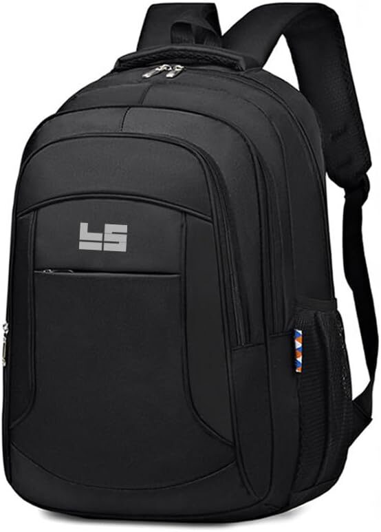 Mochila Urbana Preta LukeSports Notebook Multifuncional Unissex Resistente Lisa