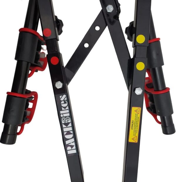 51RyhQXbcKL._AC_SL1080_.jpg Suporte para bike Transbike Engate p/ 3 bicicletas Preto tira Vermelha Sedan Hatch