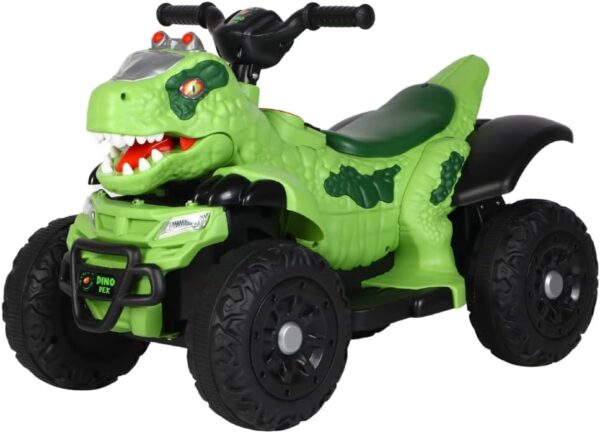 Quadriciclo Elétrico Infantil Marcha Frente/Ré Dino MaxiToys (Verde)