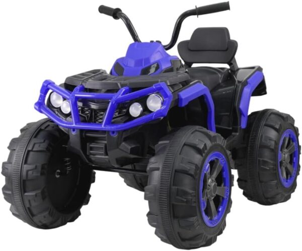 51TBreD3kPL._AC_SL1280_.jpg Bang Toys - Moto Elétrica Infantil Bravo G4 12V - com Rodas de Treinamento, Luzes de LED, Sons, Entrada USB/MP3 e Acelerador no Pedal - Suporta até 30kg - Cor Azul