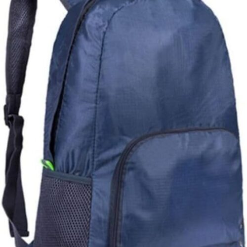 51TYo-kS3sL._AC_SL1000_.jpg Mochila Dobrável Impermeável Nylon Esportiva Escolar 25L Resistente à Água (Azul Marinho)