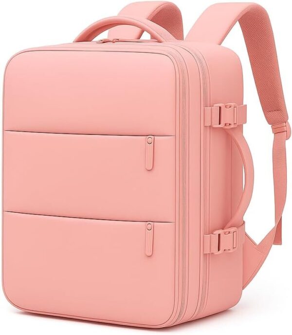 51UAklgkRFL._AC_SL1024_.jpg Mochila de viagem grande para mulheres e homens, mochila de mão, mochila de caminhada, Compartimento para Notebook, Sapatos e Entrada USB, para viagens, Cinza, 25L, Mochilas de viagem