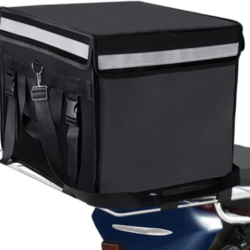 51UC5kTiYZL._AC_SL1200_.jpg TooCust Grande Bolsa Térmica Para Entrega De Alimentos Com Base Fixa E Estrutura Interna, Tamanho Xg 49,5 Cm X 38 (15 Pol.), Ideal Pizza Comercial Divisória, À Prova D'Água Dobrável, Entregas Buffet