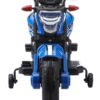 Bang Toys - Moto Elétrica Infantil Syren X2 12V - com Rodas de Treinamento, Luz de LED, Sons Realistas, Entrada USB/MP3 - Suporta até 25kg - Cor Azul