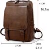 51WT8QgSvEL._AC_SL1000_.jpg Mochila Para Notebooks E Trabalho Executiva - Material Couro, Espaco Para Até Notebook 16", Estilo Sofisticado, Multi Bolsos, Resistente a Chuva
