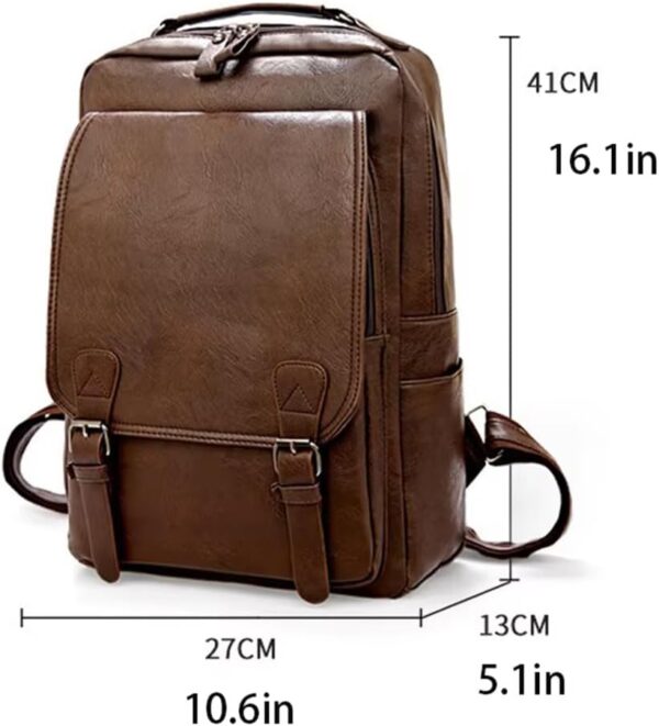 51WT8QgSvEL._AC_SL1000_.jpg Mochila Para Notebooks E Trabalho Executiva - Material Couro, Espaco Para Até Notebook 16", Estilo Sofisticado, Multi Bolsos, Resistente a Chuva
