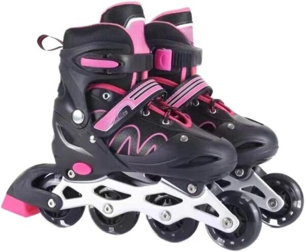 51ZCoZihFmL._AC_SL1024_.jpg Patins Roller Inline Ajustável Com Luz De Led