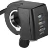 Conjunto de Acelerador de Polegar Giratório para Bicicleta Elétrica de 24V E Bike Com Exibição de Capacidade Bateria Design Durável E Sem Interferências Controle de Velocidade