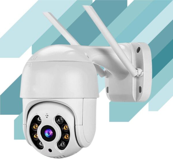 Câmera de Segurança 2024 Wi-fi Speed Dome A8 com Visão Noturna (Infravermelho), Prova D`água, Detecção de Movimento e Controle Remoto - Proteja sua Casa, Escritório Shaolong® (1)