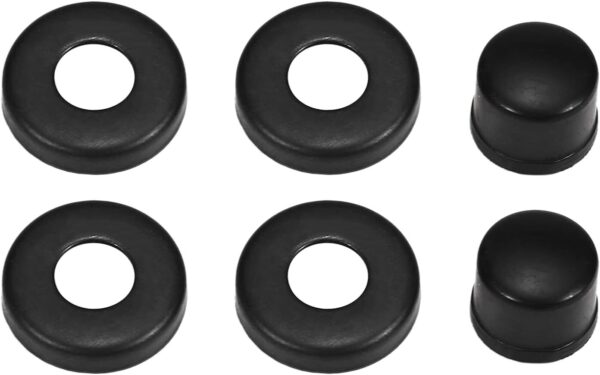 51b4hwv9LjL._AC_SL1500_.jpg Bushing de Skateboard Kit Reconstrução Truck Longboard com Cups Pivô e Arruelas para 2 Trucks
