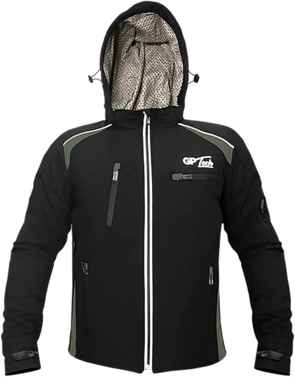 51bXS90u5NL._AC_SL1200_.jpg Jaqueta GP Tech Soft Casual Unissex Resistente a agua Preta-cinza 8G-7XL
