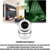 Babá Eletrônica Câmera Wi-Fi de Segurança IP Full HD 1080p – Visão Noturna, Áudio Bidirecional, Monitoramento Remoto via Celular, Rastreio por Movimento, Ideal para Bebê, Pet e Casa