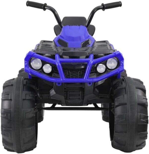 51dLHLWCojL._AC_SL1280_.jpg Bang Toys - Moto Elétrica Infantil Bravo G4 12V - com Rodas de Treinamento, Luzes de LED, Sons, Entrada USB/MP3 e Acelerador no Pedal - Suporta até 30kg - Cor Azul