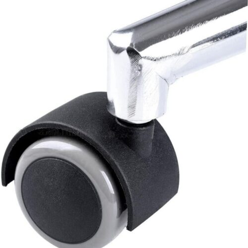 Kit 5 Rodinhas Rodízio de Silicone para Cadeira de Escritório ou Gamer Rodinha Rodízios Anti-Riscos e Silenciosos Roda com Pino de 11 mm