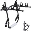51eaFe1CBzL._AC_SL1200_.jpg TRUE SPORT Suporte Transbike Universal para 2 Bicicletas, Compatível com Carros Sedan, Hatch e SUV, Preto