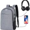 Mochila Executiva Unissex para Notebook até 15.6” - com Entrada USB e Passa-fio para fone – Ideal para Faculdade, Trabalho e Viagens – Antifurto, Resistente e Confortável