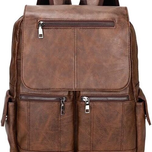 51exMWMm-CL._AC_.jpg Mochila de Couro LukeSports Casual Urbana Luxo – 42cm – Grande, Elegante e Resistente