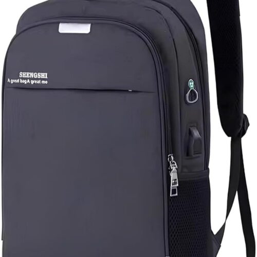 51fanZ-VeUL._AC_SL1000_.jpg Mochila Executiva Unissex para Notebook até 15.6” - com Entrada USB e Passa-fio para fone – Ideal para Faculdade, Trabalho e Viagens – Antifurto, Resistente e Confortável