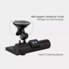 51h1D0a7anL._AC_SL1200_.jpg Câmera Veicular Automotiva DVR 3 Câmeras, Gravação Full HD 1080p Frontal e Traseira, LCD 4 Polegadas, Visão Noturna, Sensor de Movimento, Modelo KP-S132