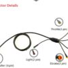 51hDtY6ot1L._AC_SL1500_.jpg Fio De Cabo De Extensão à Prova D'água De Linha De Conversão,Cabo De Bicicleta Elétrica De 1 A 5, Conectores De Cabo De Bateria De Lítio De Borracha Plástica Controlador De Freio De Lâmpada Acelerado