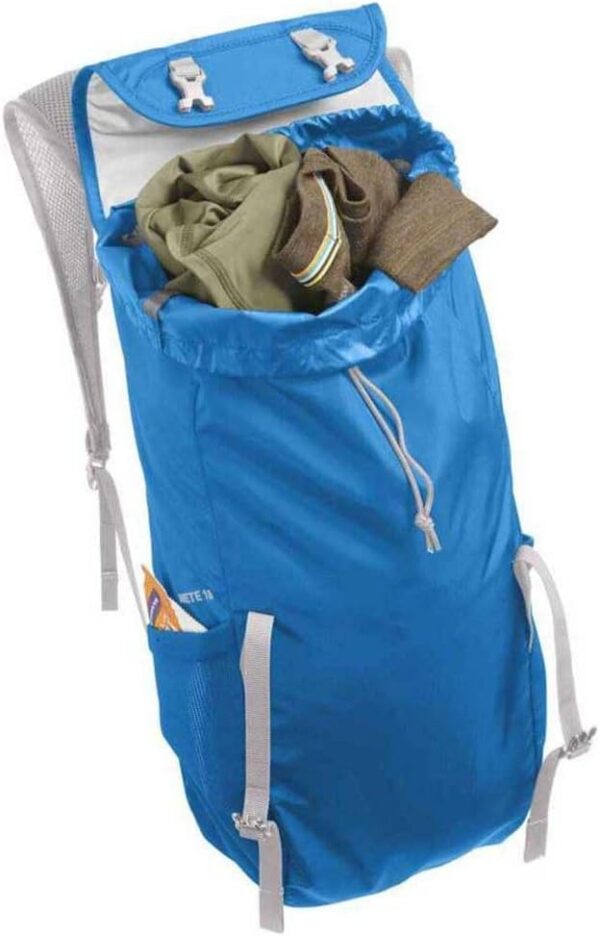 CamelBak Mochila de hidratação Arete 18 para caminhadas, 1,4 kg, índigo Bunting/Prata