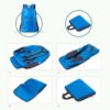 Mochila Dobrável Impermeável Nylon Esportiva Escolar 25L Resistente à Água (Azul Marinho)