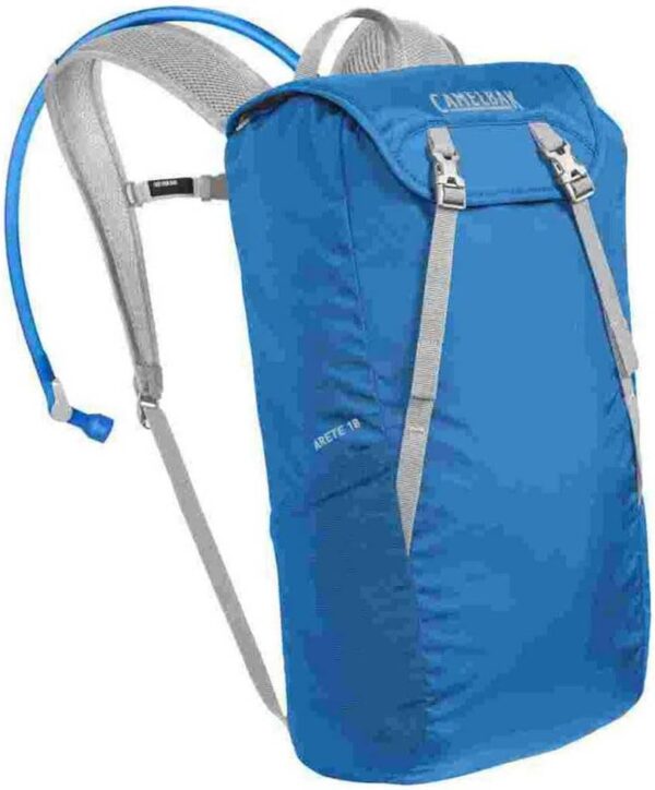 CamelBak Mochila de hidratação Arete 18 para caminhadas, 1,4 kg, índigo Bunting/Prata