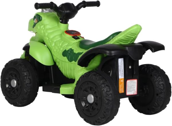 Quadriciclo Elétrico Infantil Marcha Frente/Ré Dino MaxiToys (Verde)