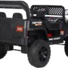 Bang Toys - Carrinho Elétrico Infantil Adventure 12V - com Luzes de LED, Sons, Entrada USB/MP3, Bluetooth, Controle Remoto - Suporta até 50kg - Cor Preto