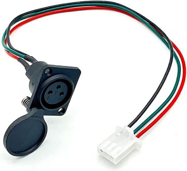 51qmNGzdn7L._AC_SL1159_.jpg Carregador de scooter elétrico Hoverboard, porta de carregamento padrão, conector de 3 pinos, substituição do carregador Hovertrax com capa adequada para terminal XLR