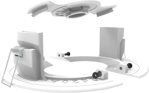 Suporte Apoio Stand para Embutir no Teto Compatível com Smart Câmera Bot Wi-fi Positivo de Segurança -360 graus - Branco