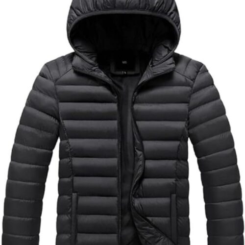 51u8c0pJrTL._AC_SL1200_.jpg Jaqueta Puffer Bobojaco Feminina Casaco Corta Vento Acolchoada Impermeável Bolsos Capuz Removível