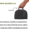 Mochila Dobrável Impermeável Nylon Esportiva Escolar 25L Resistente à Água (Azul Marinho)