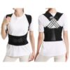 51xL5IV2cLL._SL1000_.jpg Colete Corretor Postural Ajustável para Coluna e Lombar, Suporte Ortopédico Unissex em Preto, Tamanho M