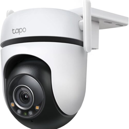 51xgggjDFNL._AC_SL1000_.jpg Tapo C520WS - Câmera de vigilância Wi-Fi externa 360°, resolução QHD 2K, visão noturna colorida Starlight, detecção de IA múltipla, rastreamento de movimento, IP66