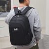 Mochila Urbana Preta LukeSports Notebook Multifuncional Unissex Resistente Lisa