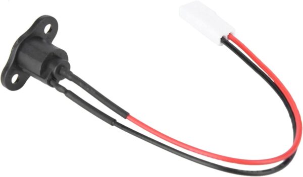 Qiilu Porta de carregamento de scooter elétrica Aovo Pro, porta de carregamento de gel de sílica com capa à prova d'água para scooter elétrico M365 Sory