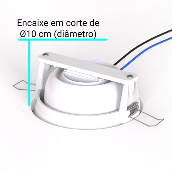 Suporte para Embutir no Teto para Câmeras Intelbras iM4, iM4 C, iZC 1004