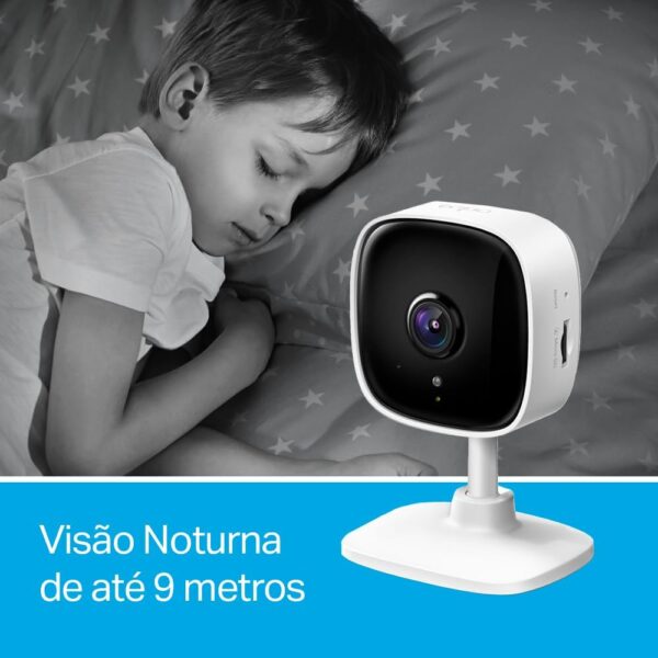 61fOUE9fTL._AC_SL1000_.jpg Tapo C100, Camera de Segurança Wi-Fi, 1080p Full HD TP-Link, Visão Noturna, Audio de Duas Vias, Trabalha com Alexa, Detecção de Movimento, 512G de armazenagem, Armazenamento na Nuvem