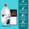 Câmera Lâmpada WiFi 360° Full HD 1080p com Visão Noturna, Detecção de Movimento, Áudio Bidirecional, Monitoramento Remoto via App Yoosee, Segurança Inteligente, Bivolt